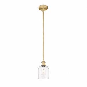 Bella - 1 Light Stem Hung Mini Pendant In Industrial Style-9 Inches Tall and 5.5 Inches Wide - 1 of 1