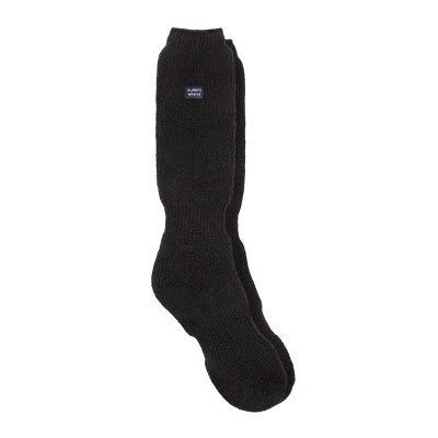 Always Warm by Heat Holders Men's Warmest Long Crew Socks - Black 7-12