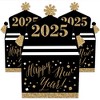 Big Dot of Happiness New Year's Eve - Gold - Treat Box Party Favors - 2025 New Years Eve Party Goodie Gable Boxes - Set of 12 - 2 of 4
