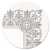 Southworth Premium Certificates White Fleur Silver Foil Border 66 lb 8.5 x 11 15/Pack CTP1W - 2 of 4