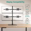 Craze Ventures Quad Monitor Mount with Glass Base - 2 of 4