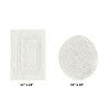 Lux Premium 100% Cotton Tufted Solid Reversible 2 PC Bath Rug Set – Ultra-Soft, Water-Absorbent, Durable, Machine Washable Bathroom Rug - 2 of 4