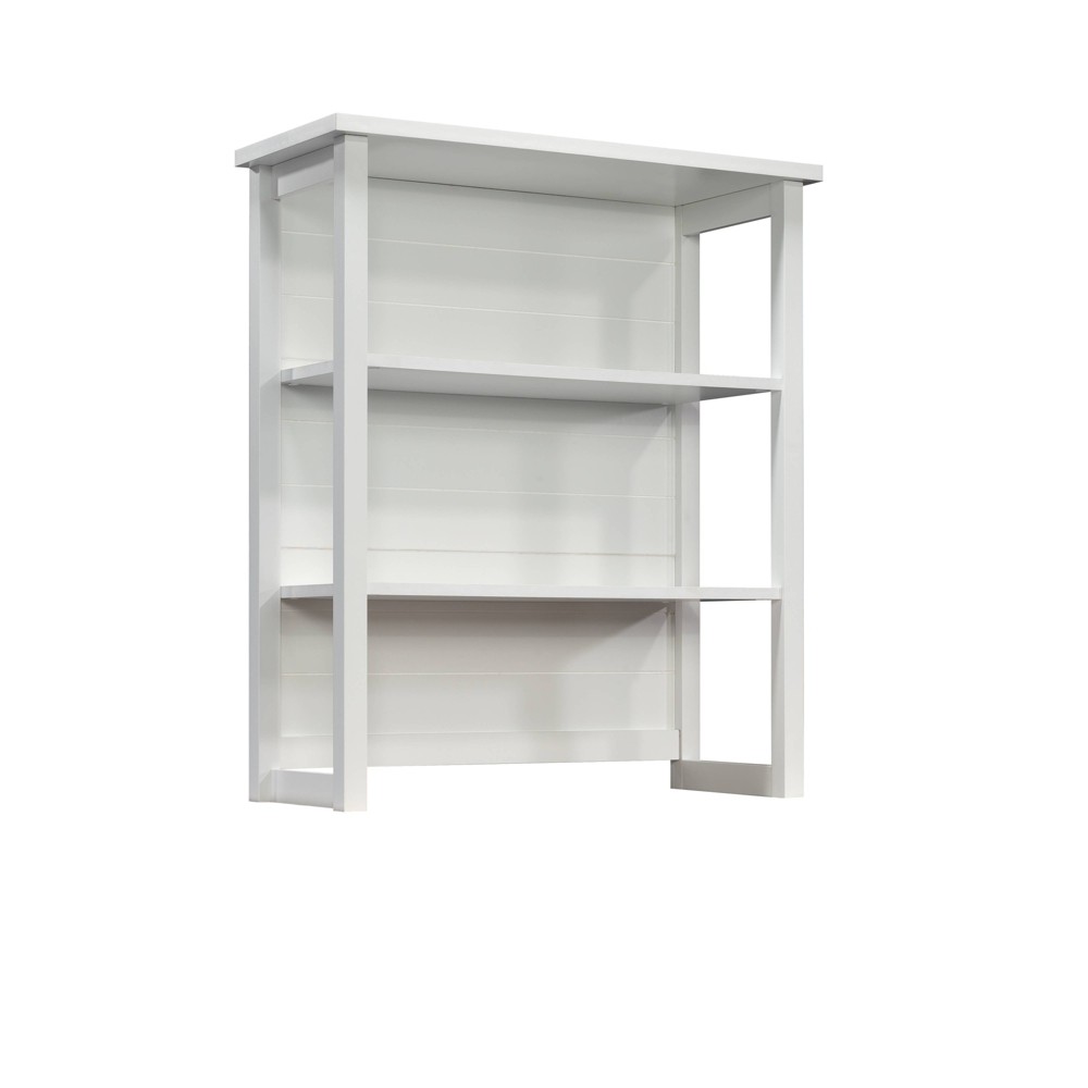Photos - Display Cabinet / Bookcase Sauder Cottage Road Library Hutch White 