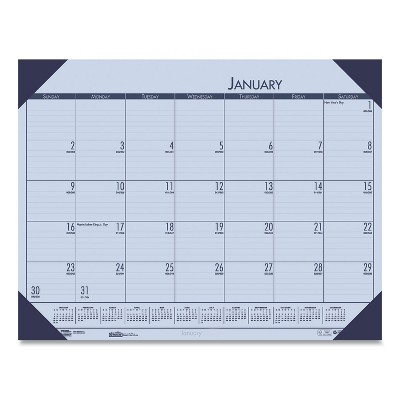 House of Doolittle Recy EcoTones Sunset Orchid Monthly Desk Pad Calendar 22 x 17 2022 12473