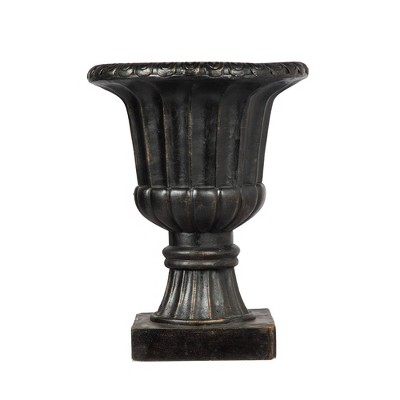 Haute Decor Classic Decorative Urn Planter Black : Target