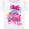 Universal Trolls Shine Poppy Character Youth Pink Striped Pajamas Set - image 4 of 4