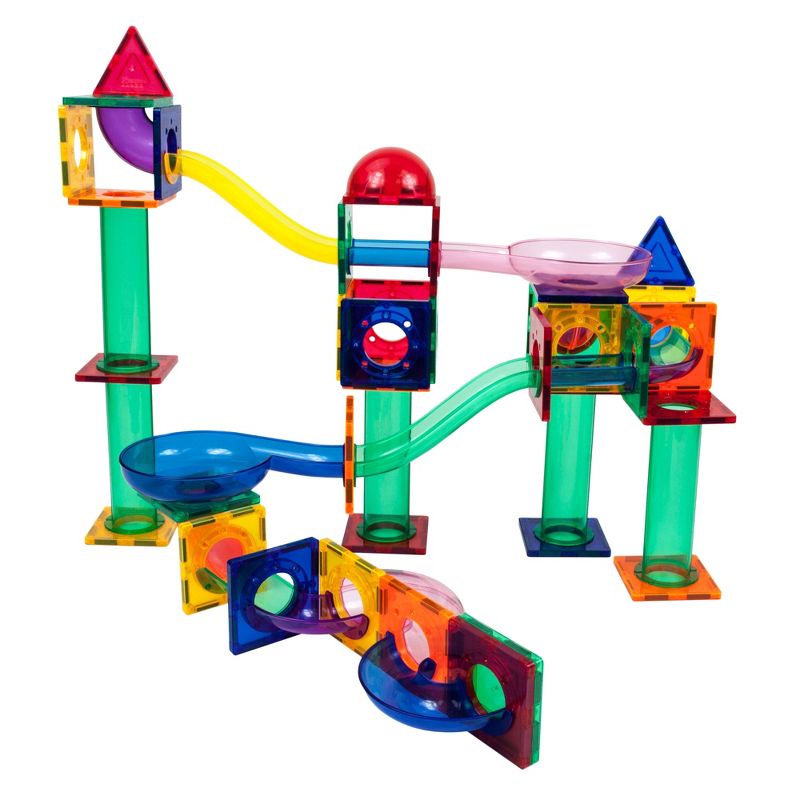 Picasso Tiles Magnetic Marble Run 70pc Building Set, 1 of 10