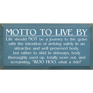 Slickblue Inspirational Wood Wall Sign – Life Is A Ride Quote – Rustic Decor Accent – 9x18 Inches, Multi Color Options - 1 of 3
