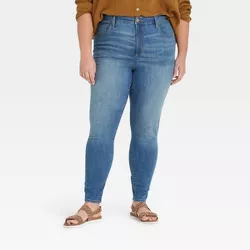 Women's High-Rise Skinny Jeans - Universal Thread™ Medium Wash 17 Long