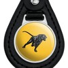Prairie View A&M Secondary Logo Black Leather Keychain - 3 of 4