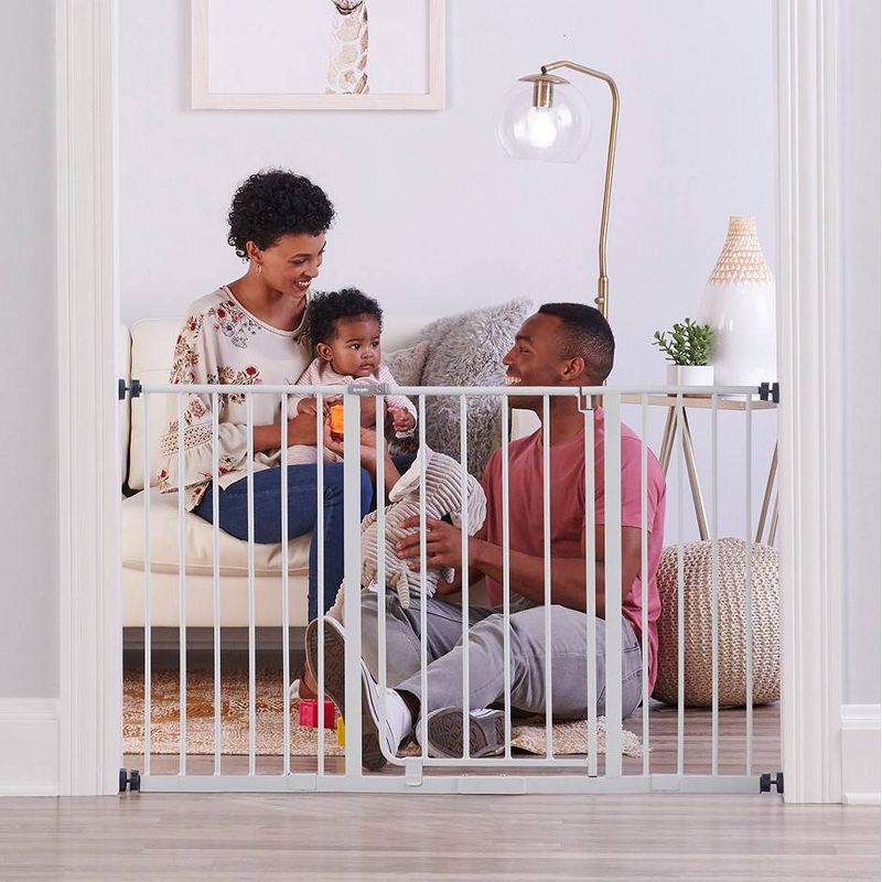 Regalo Extra Wide Easy Open Metal Walk Through Baby Gate, 1 of 5
