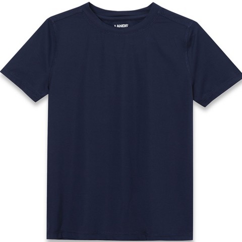 Lands' End Kids Active Performance Tee - Medium - Deep Sea Navy