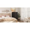 Hitow Modern Dresser with Metal Feet and Handles 5 Drawer Chest of Drawers - 3 of 4