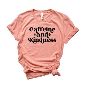 Simply Sage Market Women's Caffeine And Kindness Short Sleeve Graphic Tee - 1 of 2