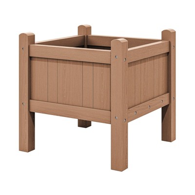 Hyleory Square HDPE Patio Garden Planter - Durable, Weather-Resistant Outdoor Planter