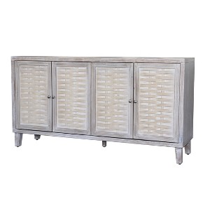 NicBex Sideboard Buffet Cabinet with 4 Doors Wooden Accent Cabinet with Storage for Kitchen,Living Room,Gray - 1 of 4