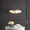 JONATHAN Y Aubrey 24" 3-Light Mid-Century Glam Frosted Glass Orb LED Chandelier: ETL Listed, Adjustable Height - 4 of 4