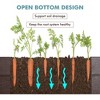 Costway Raised Garden Bed Set for Vegetable Flower Gardening Planter Brown - image 4 of 4