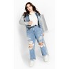 Women's Plus Size Denim Street Jacket - denim | CCX - 3 of 4