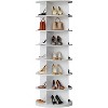 7 Tier Rotating Shoe Rack Tower, 360° Revolving Free Standing Shoe Organizer, Vertical Spinning Shoes Display - 3 of 3