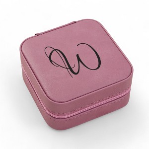 Personalization Mall Personalized Pink Leatherette Jewelry Case - 1 of 1