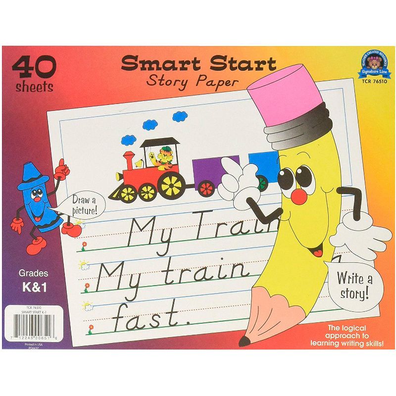 Teacher Created Resources Smart Start Story Paper, Grade K to 1, 1 Inch Rule, 11 x 8-1/2 Inches, 40 Sheets, 2 of 4