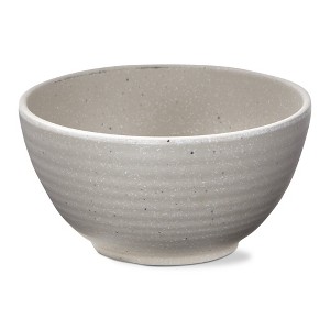TAG 22 oz. 6 in. Cream Brooklyn Melamine Plastic Dinnerware Bowl Dishwasher Safe Indoor Outdoor Round Beige Set 4 - 1 of 2