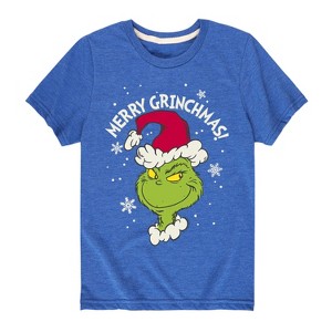 Boys' - Dr. Seuss - Merry Grinchmas Short Sleeve Graphic T-Shirt - 1 of 4