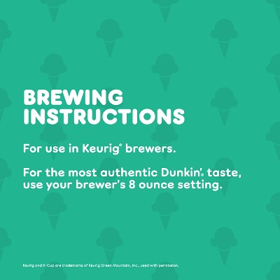 Dunkin' Mint Chip Flavored Dark Roast Keurig K-Cup Coffee Pods - 22ct