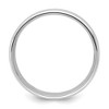Black Bow Jewelry 6mm 14K White or Yellow Gold Heavy Grooved Center Comfort Fit Band - 2 of 4