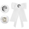 Elerevyo Women's Ribbon Elegant Brooch Pins Pre-Tied Lace Bow Tie 1 Pc - 3 of 4