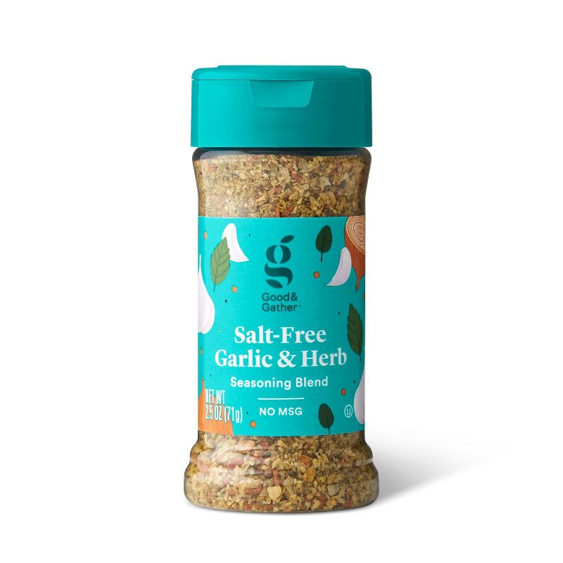 Salt Free Garlic &#38; Herb Seasoning Blend - 2.5oz - Good &#38; Gather&#8482;, 1 of 4