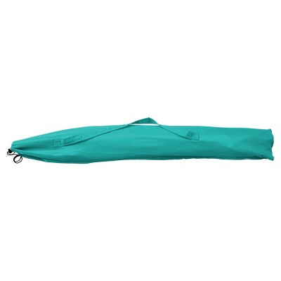7.5ft Turquoise Polyester Beach Umbrella with Steel Frame