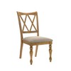 Best Master Furniture,Dining Chairs with Linen Blend Cushions, Set of 2, Antique Natural Oak - 2 of 4