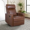 Artful Living Design V√≠ctor Swivel Recliner-Brown - 2 of 4