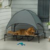 48" x 36" Elevated Portable Dog Cot Cooling Pet Bed with UV Protection Canopy Shade - 2 of 4