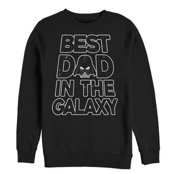 Men's Star Wars Father's Day Best Dad Darth Vader Helmet Sweatshirt