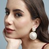 SOHI Women's Pearl White Party Drop Earrings - 3 of 4