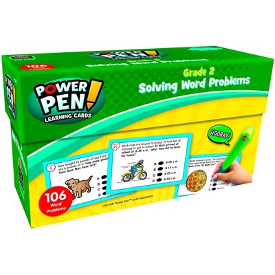 Teacher Created Resources Power Pen Learning Cards: Solving Word Problems, Grade 2