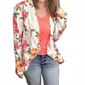 Women's Stretchy Figure Flattering Blazer - HEIMISH USA - 1 of 4