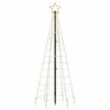 VidaXL Christmas Tree Light with Spikes 220 LEDs Warm White 70.9 in. - 4 of 4