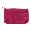 CTM Women's 3 Piece Metallic Heart Cosmetic Bag Set - 3 of 4