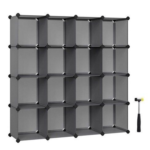 Songmics 6 Cube Storage Organizer, DIY Closet Shelf, Plastic