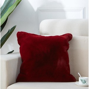 Agnes Luxury Chinchilla Faux Fur Pillow (18 In. x 18 In.) - 1 of 4