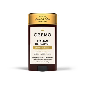Cremo Anti-Perspirant Italian Bergamot - 2.65oz - 1 of 4