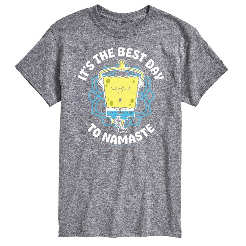 Men's - SpongeBob SquarePants - The Best Day To Namaste Short Sleeve Graphic T-Shirt - image 1 of 4