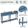 Retro Console Table, with Drawer and Shelves, Versatile Storage Solutions, for Entryway, Living Room and Hallways, Available in Multiple Colors - 4 of 4