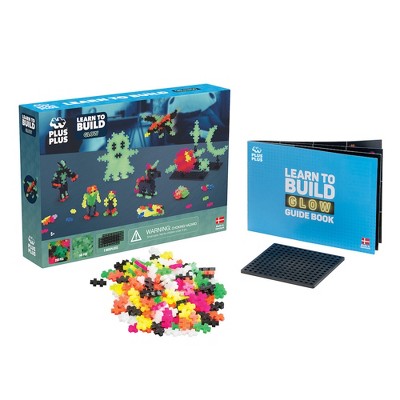 Plus-Plus: Learn to Build - Glow-In-The-Dark - 400 Piece Set, Ages 5+