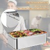 2/4/6 Inch Deeo Full-Size Hotel Pans. Commercial-grade stainless steel with anti-jam design for buffets, catering, and restaurant use - 4 of 4