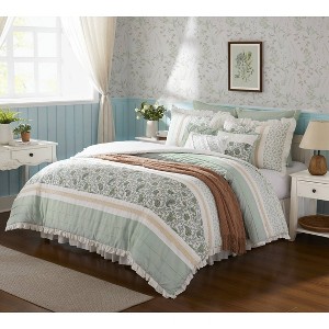 Grungis 9 Piece Polyester Queen Percale Bedding Comforter Sets,Comfort Sheets Set for Bedroom - 1 of 4